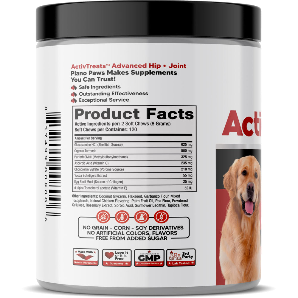 Planopaws dog treat in paw-friendly bite