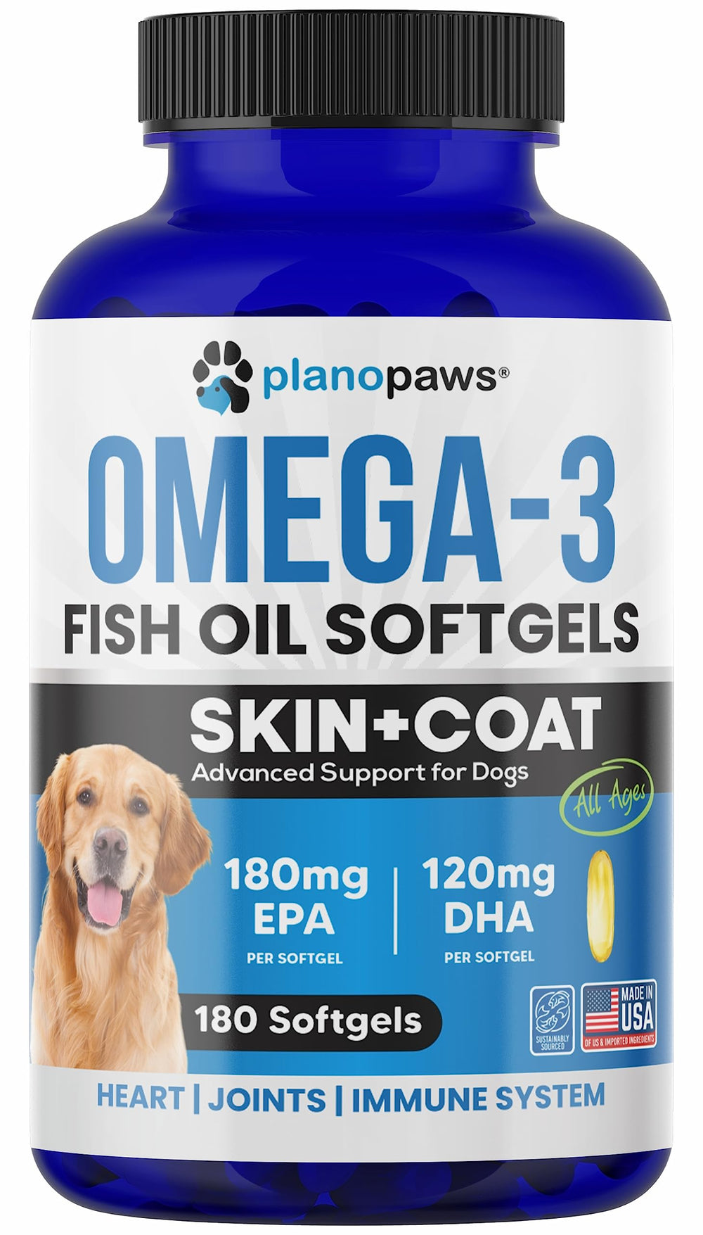 Planopaws Omega-3 dog itch-relief potential support