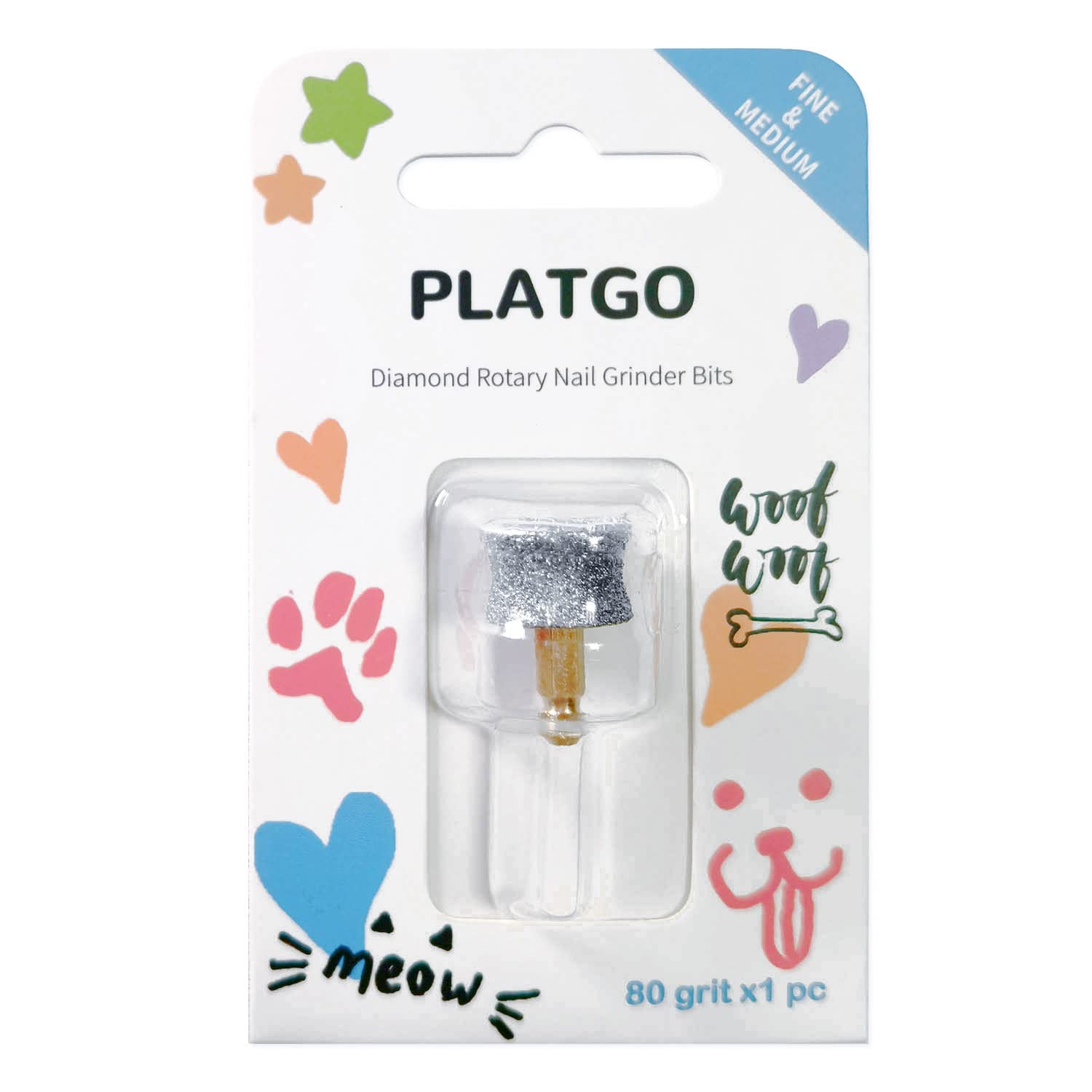 PLATGO replacement head designed for anxious dogs seeking gentle nail care