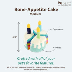 P.L.A.Y. Bone-appetite Cake toy machine washable for easy cleanup after playtime