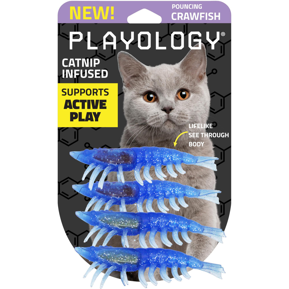 Playology Crawfish toy with lifelike body for energetic indoor play