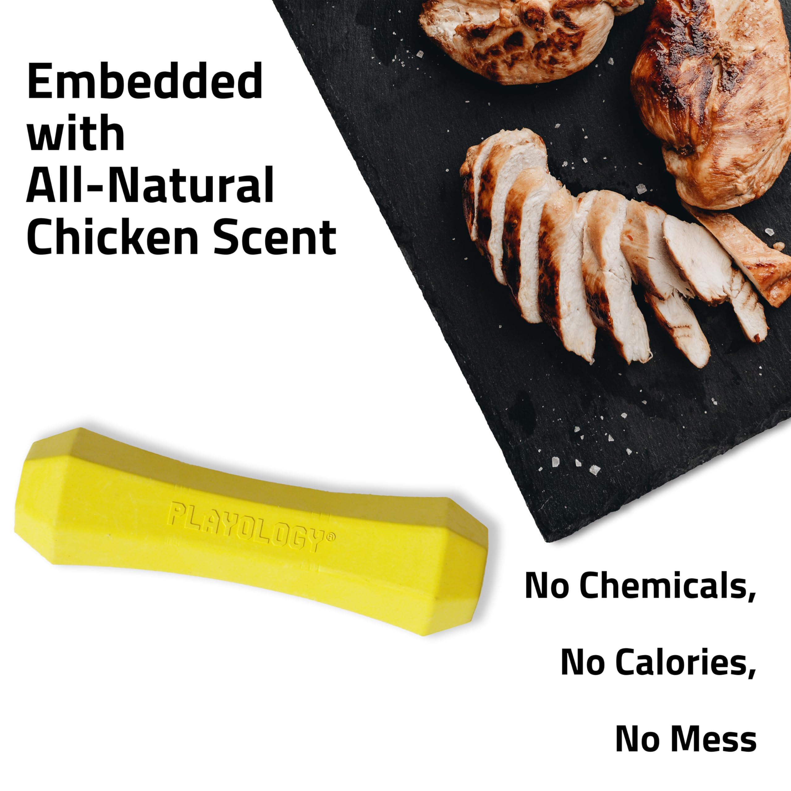 Playology outdoor-durability close-up for tough chewers in the yard.