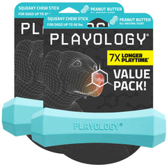 Playology squeaky chew stick medium dog toy keeps medium dogs engaged indoors and outdoors.