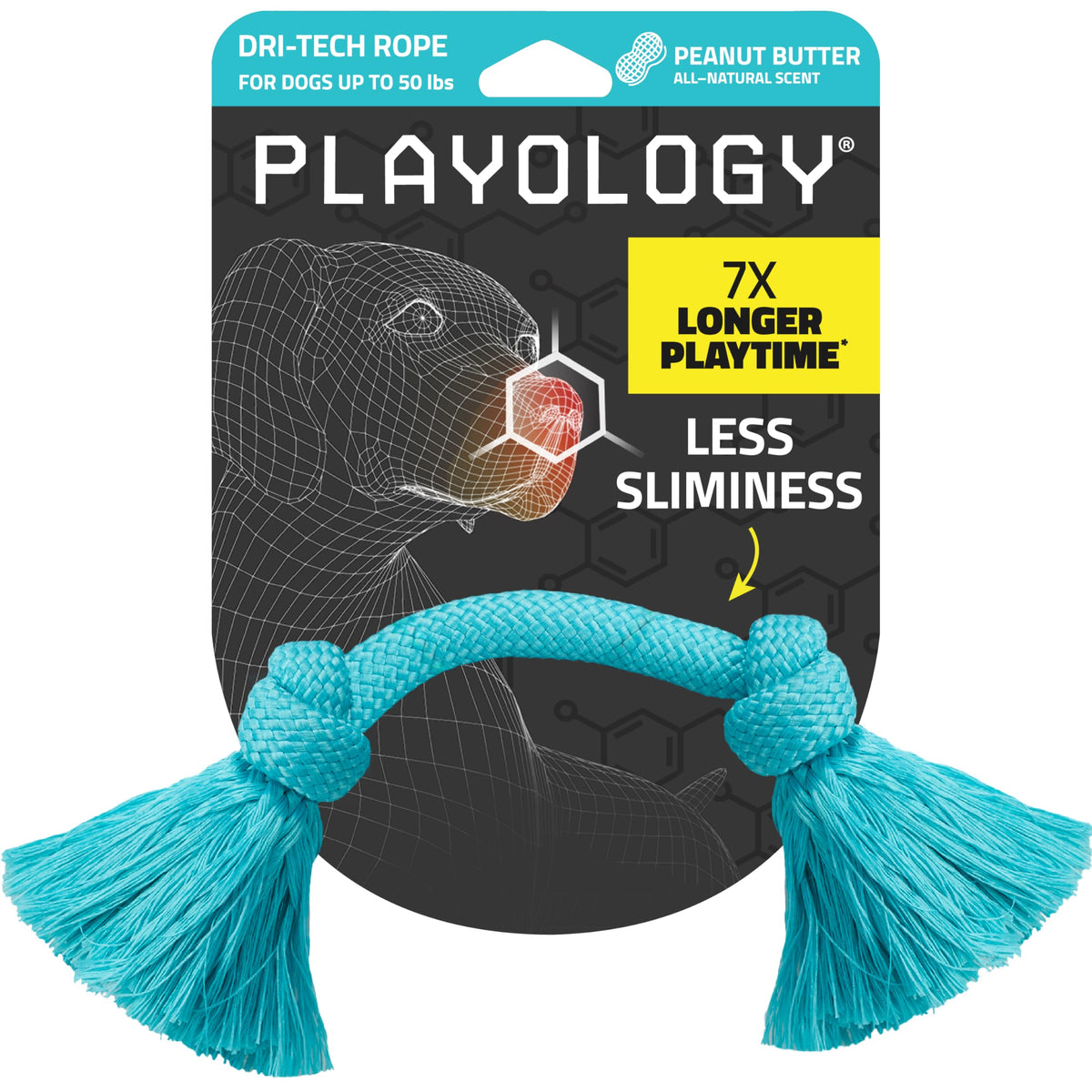 Playology Dri-Tech cuerda para tirar de tamaño mediano y duradera