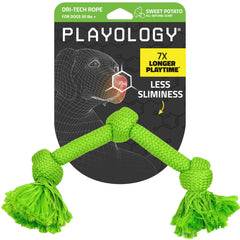 Playology Dri-Tech rope toy for aggressive chewers during tug