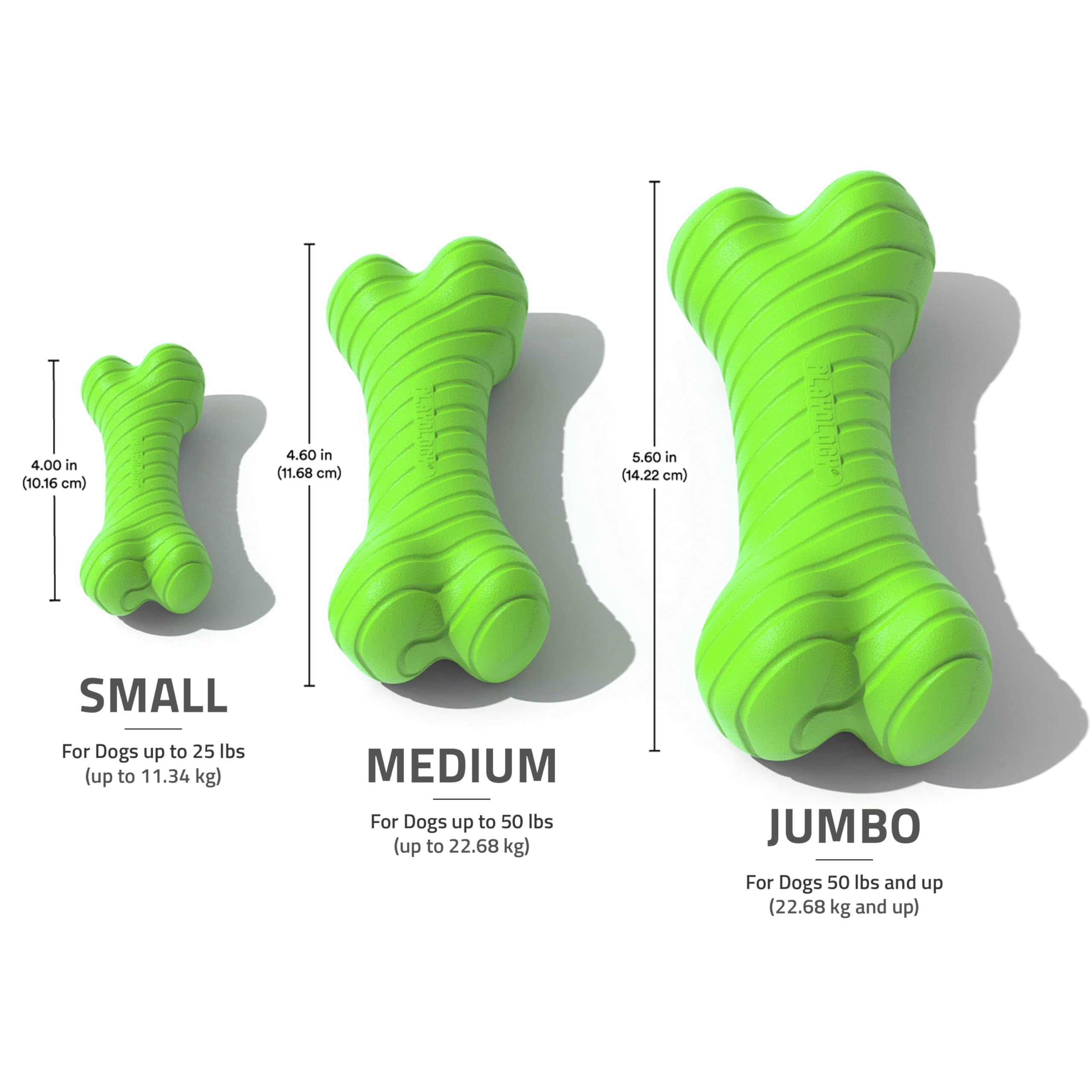 Playology easy-clean bone—rinse to refresh while scent stays.