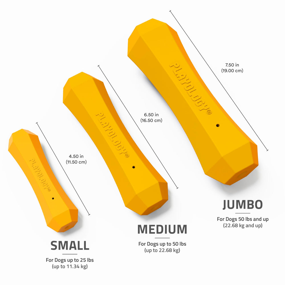 Playology easy-clean dog toy cleans quickly with warm water for hygienic use.