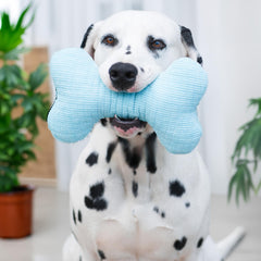 Playology jumbo-sized plush bone for dogs 50 pounds and up.