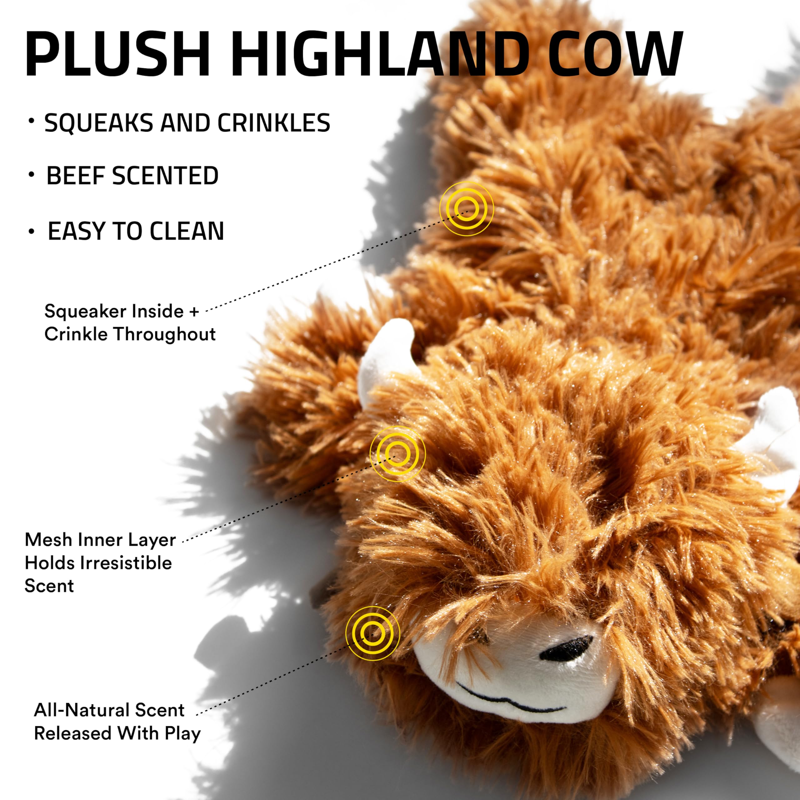 Playology Juguete peluche con sonido crujiente para masticar