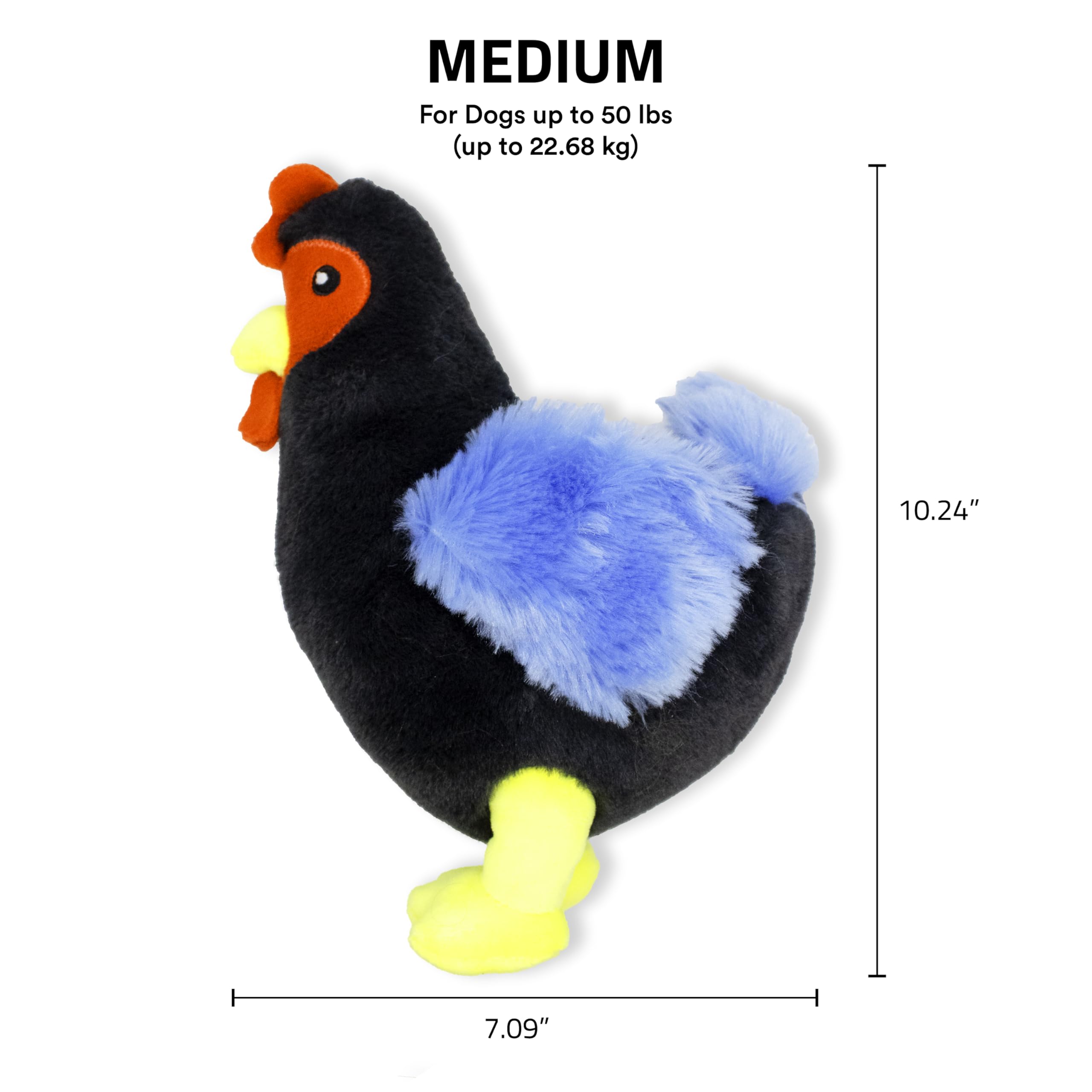 Playology dog toy designed for dogs up to 50lbs with safe materials.