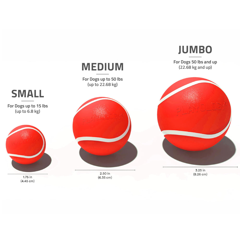 Playology Squeaky Chew Ball easy-clean design simplifies after-play cleanup.