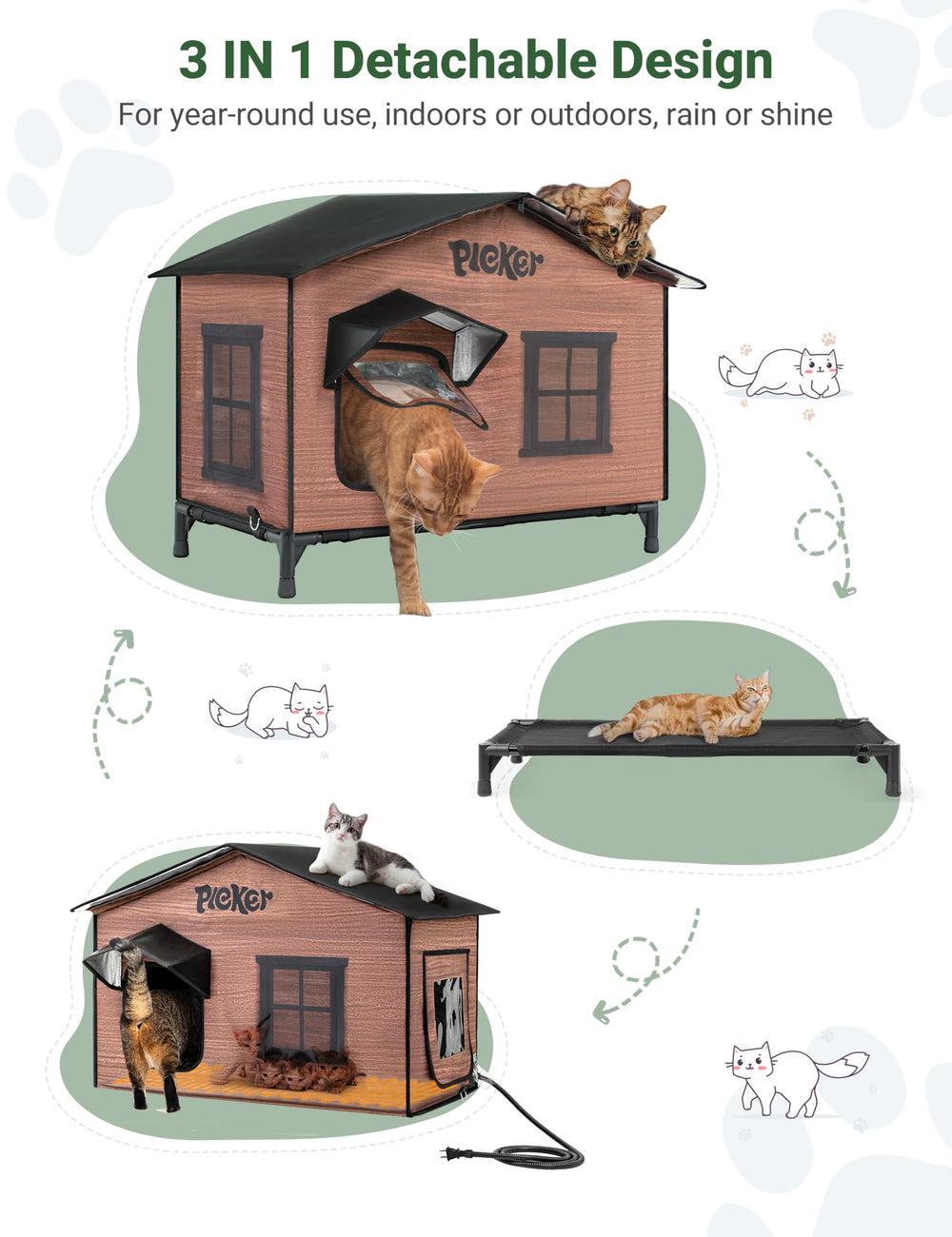 PLEKER weatherproof interior demonstrates dry, protected space