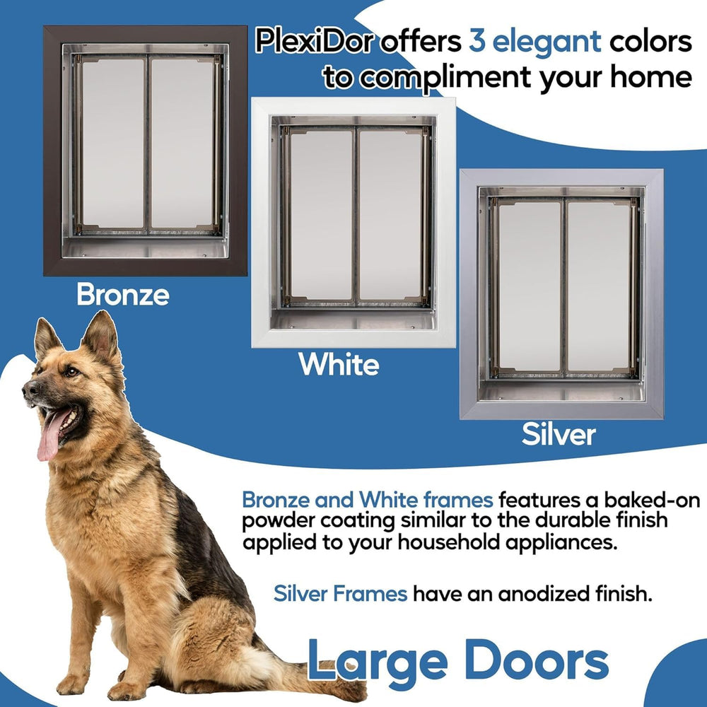 Plexidor lock-and-key system enhances security for pets and home.