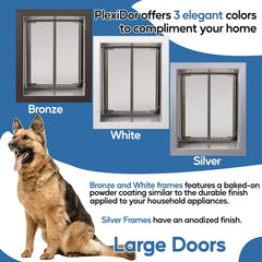 Plexidor lock-and-key system enhances security for pets and home.