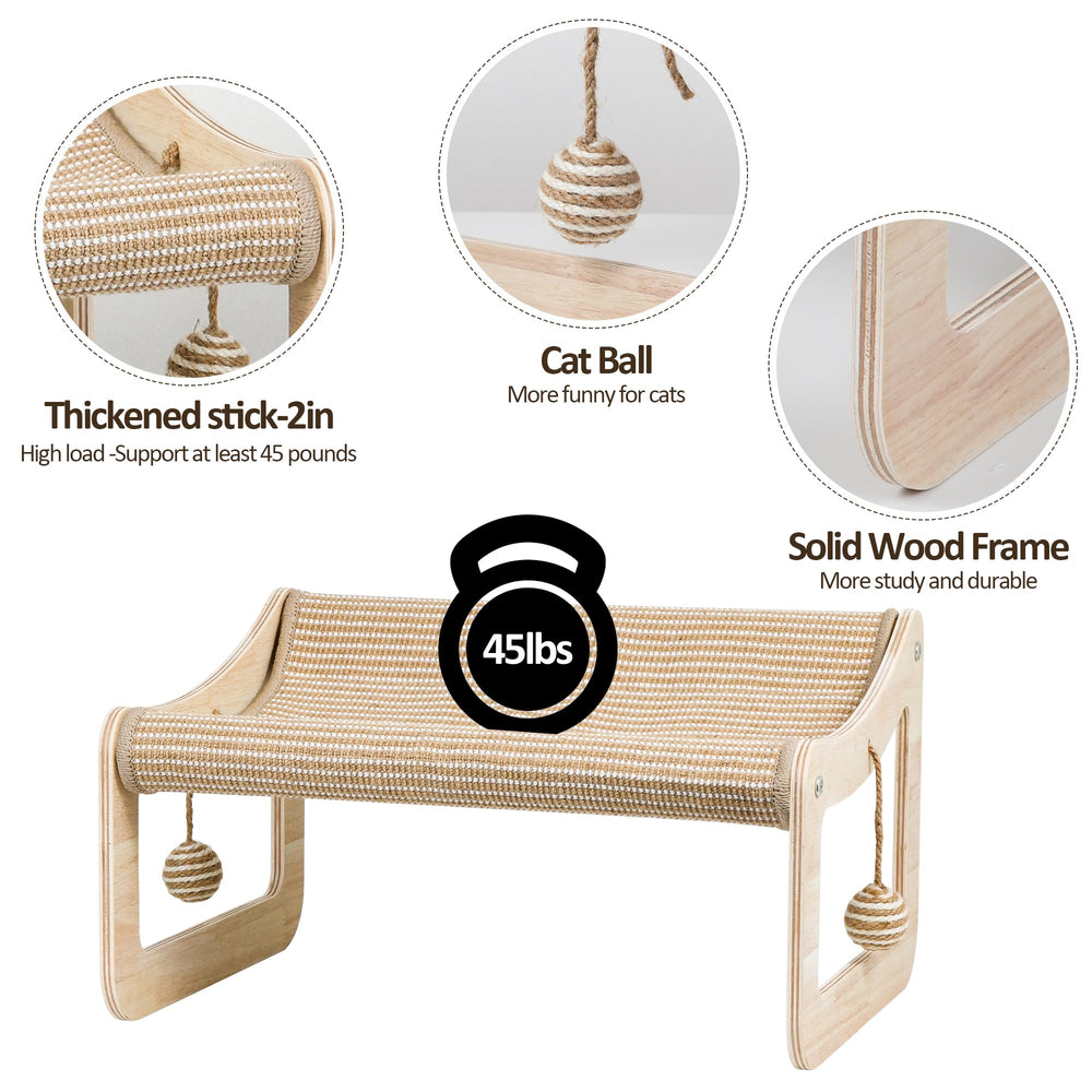 PLITTPETTS Cat lounge chair showing plush resting area and scratching option