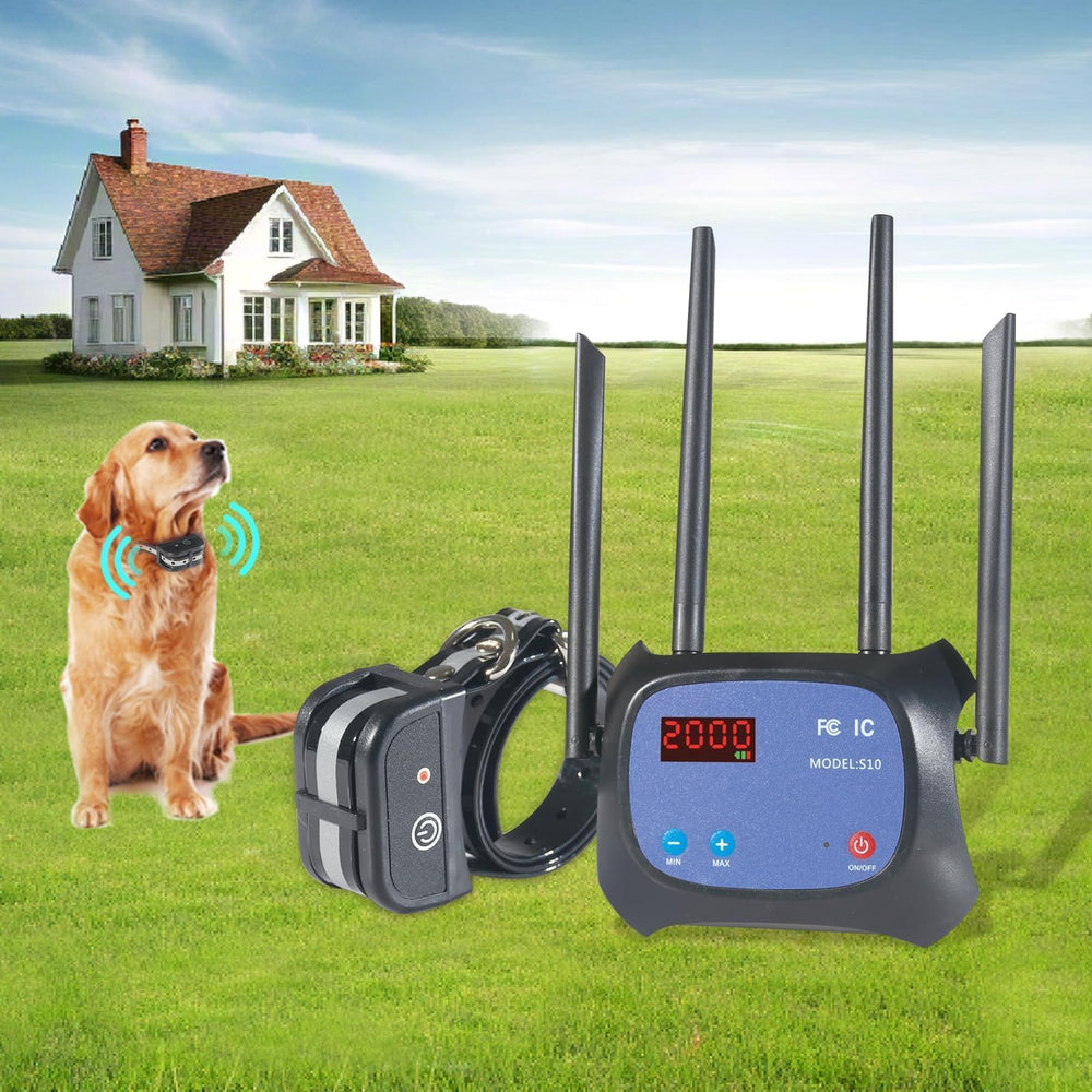 plkm wireless dog fence main unit overview for safe yard containment