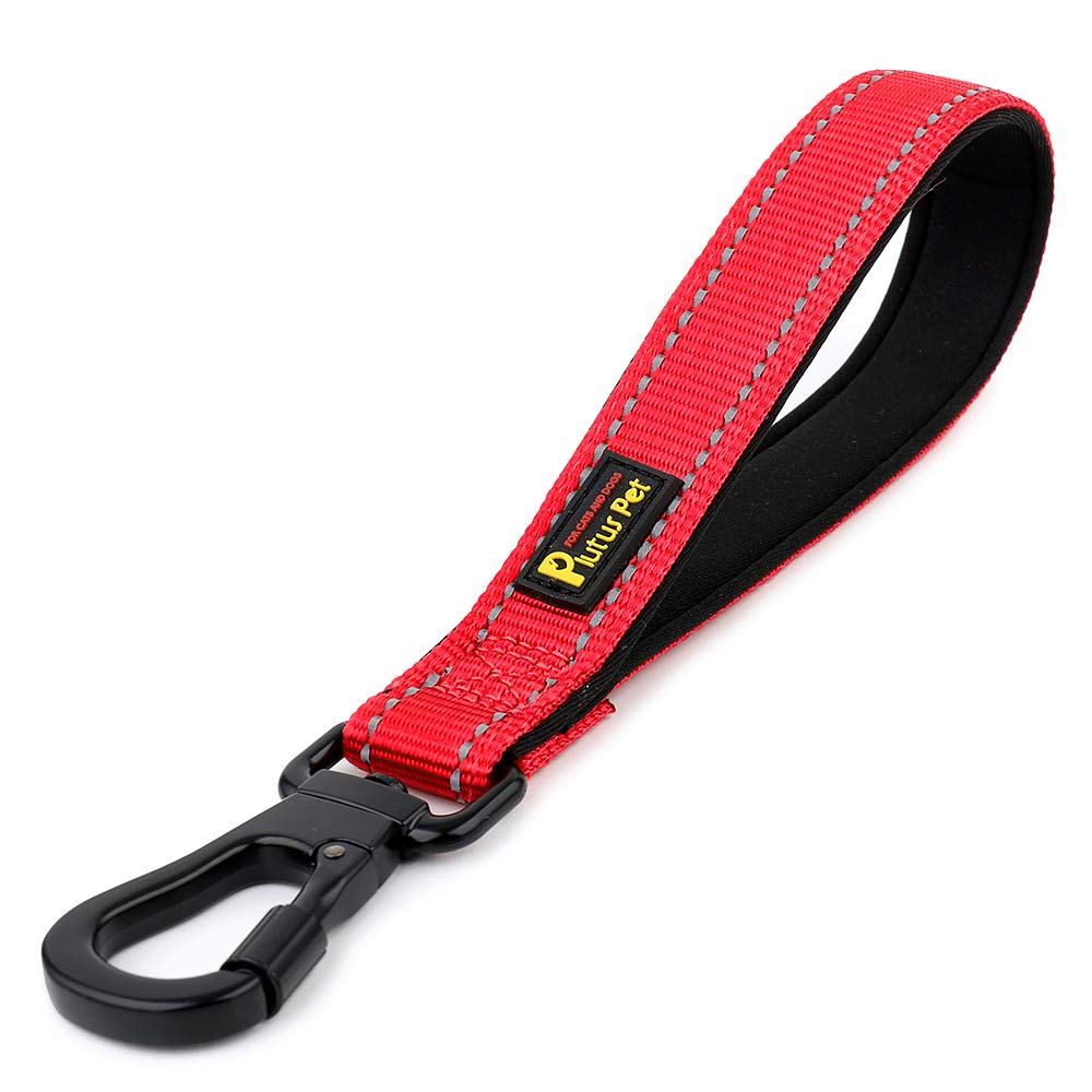 PLUTUS PET 10in short leash with padded handle for comfortable close control