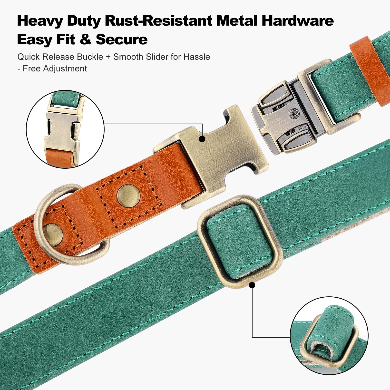 Plutus Pet adjustable slider ensures precise fit as dogs grow
