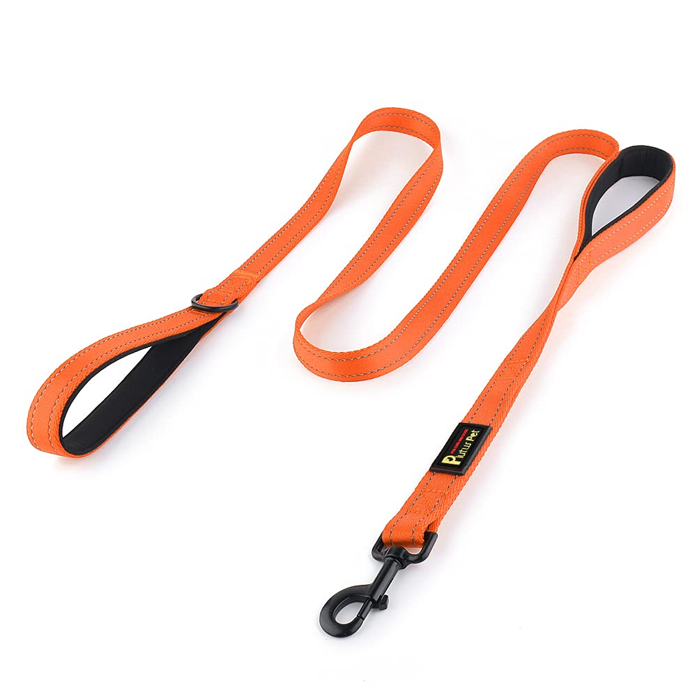 Plutus Pet dog leash 6ft dual handles for versatile control on walks
