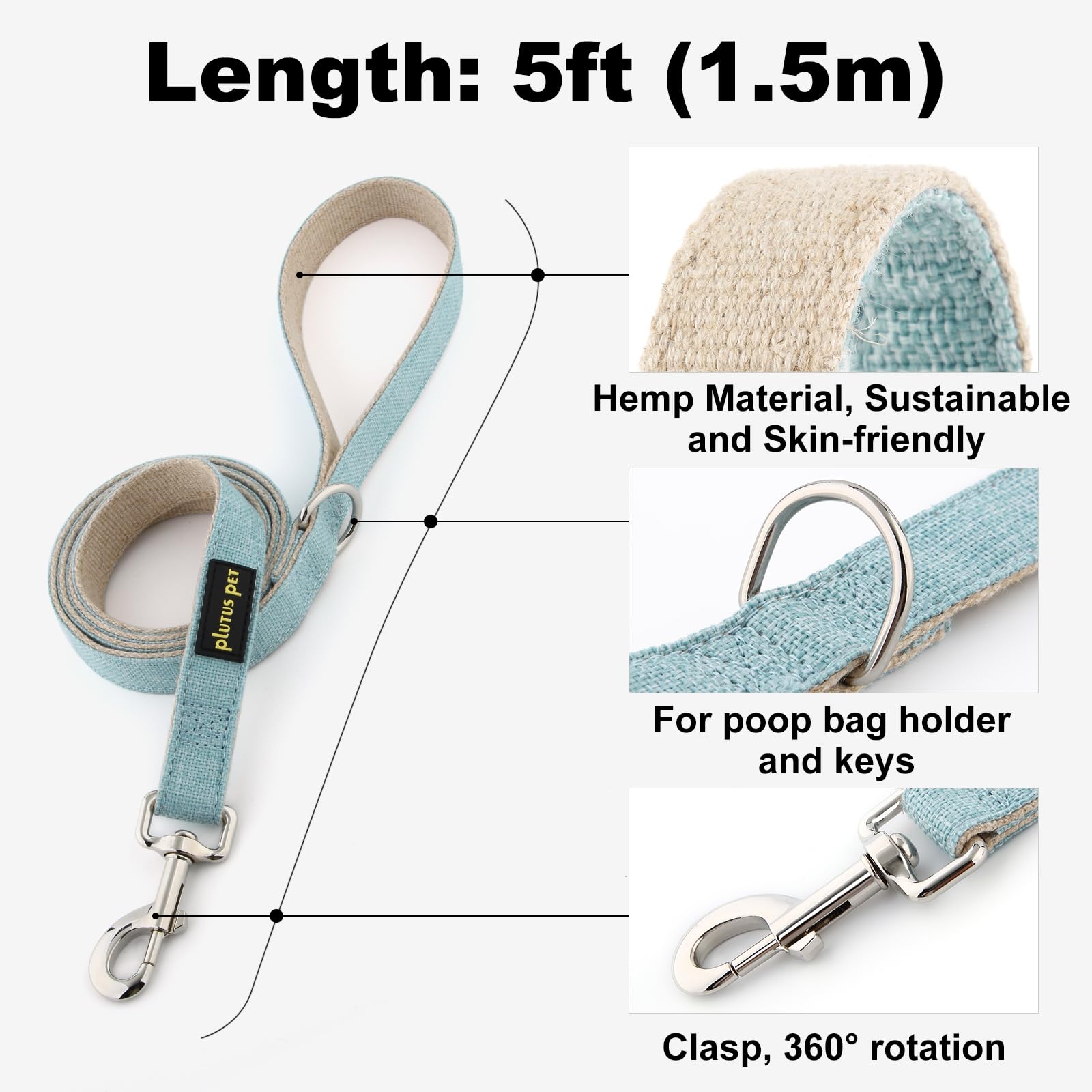 PLUTUS PET heavy-duty dog leash ready for active dogs and long outdoor sessions
