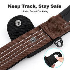 Plutus Pet leather-wrapped handle enhances grip and adds premium style during training.