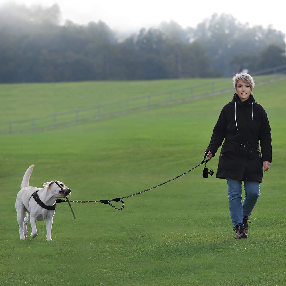 PLUTUS PET rope leash padded foam grip for comfortable all-day wear