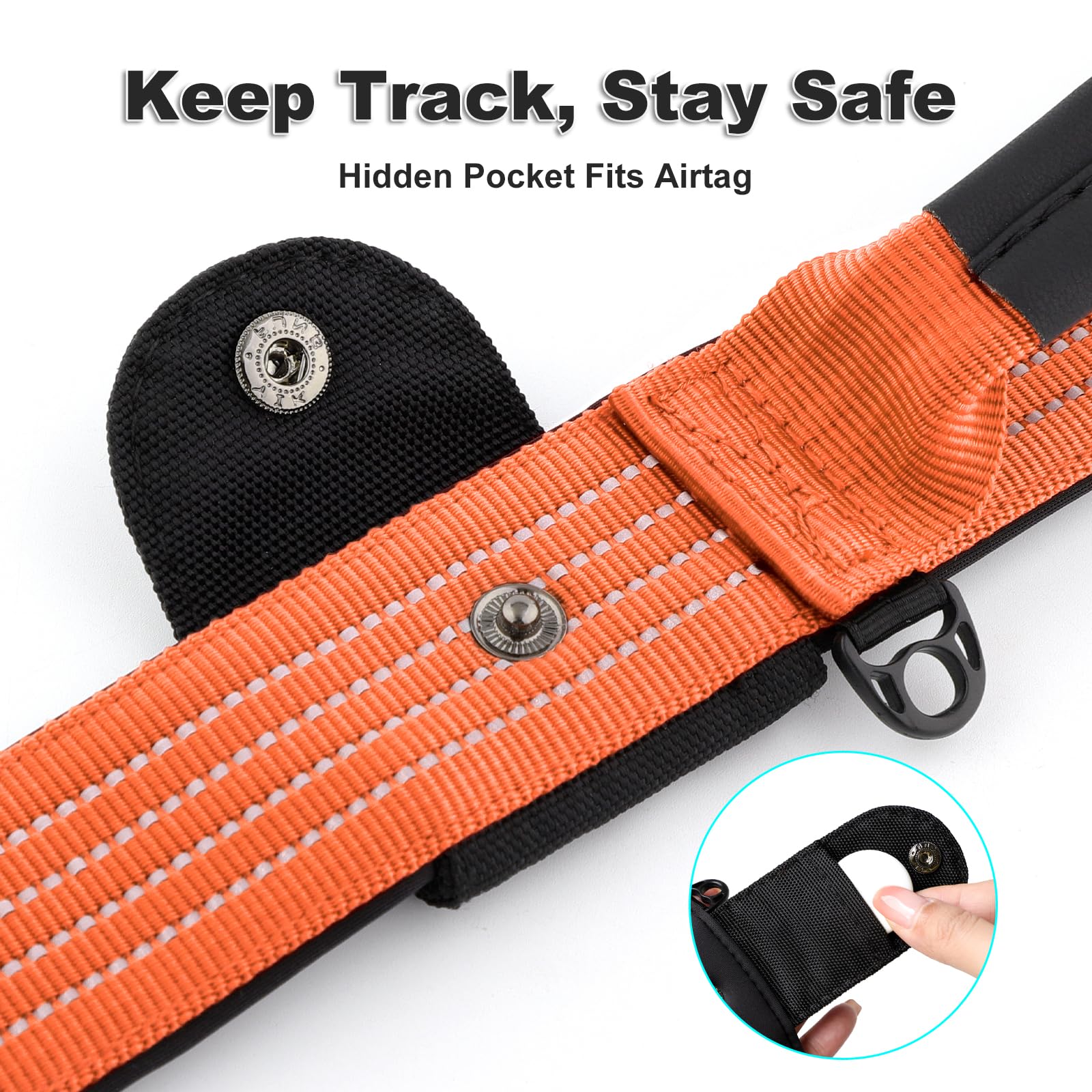 Plutus Pet tactical collar metal buckle ensures secure fit during training