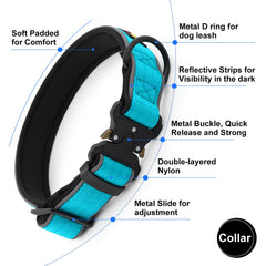 Plutus Pet Tactical Collar soft neoprene padding provides comfortable all-day wear.