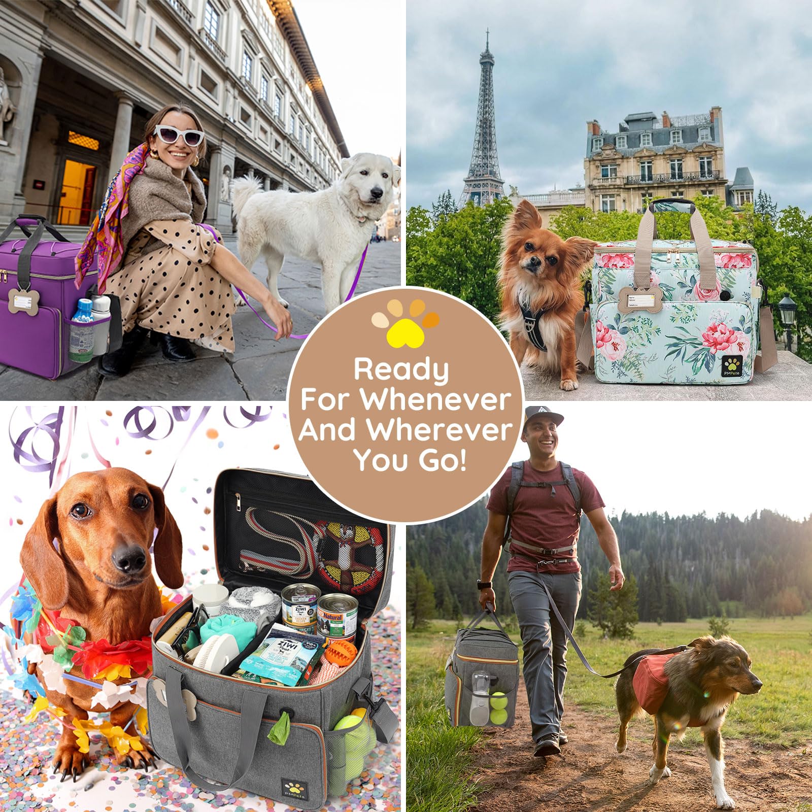 Pmpete medical bag grey stores first-aid essentials for pets