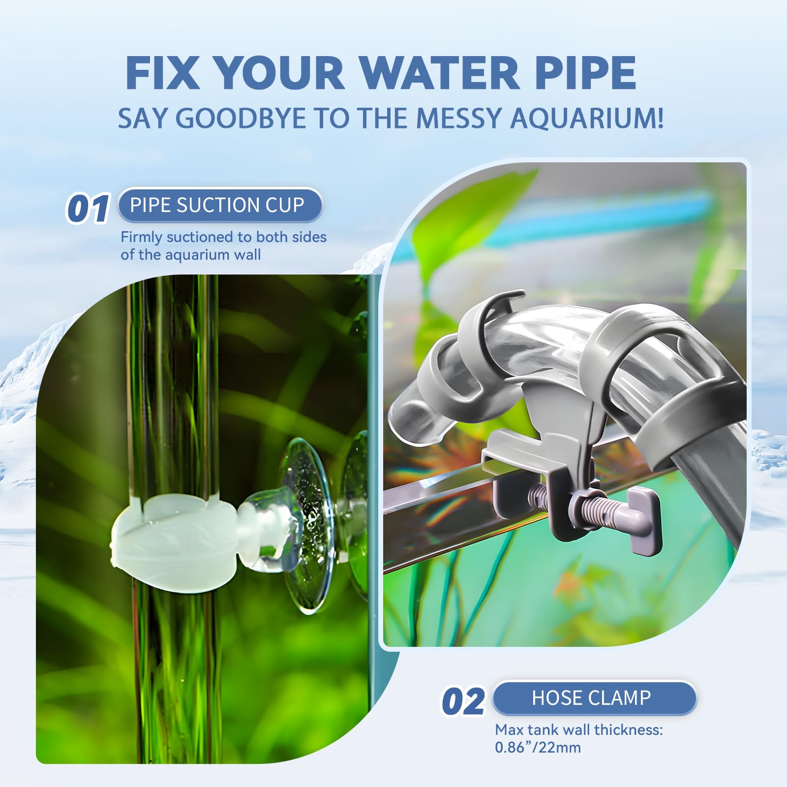 Poafamx axolotl habitat chiller stabilizes sensitive aquatic environments
