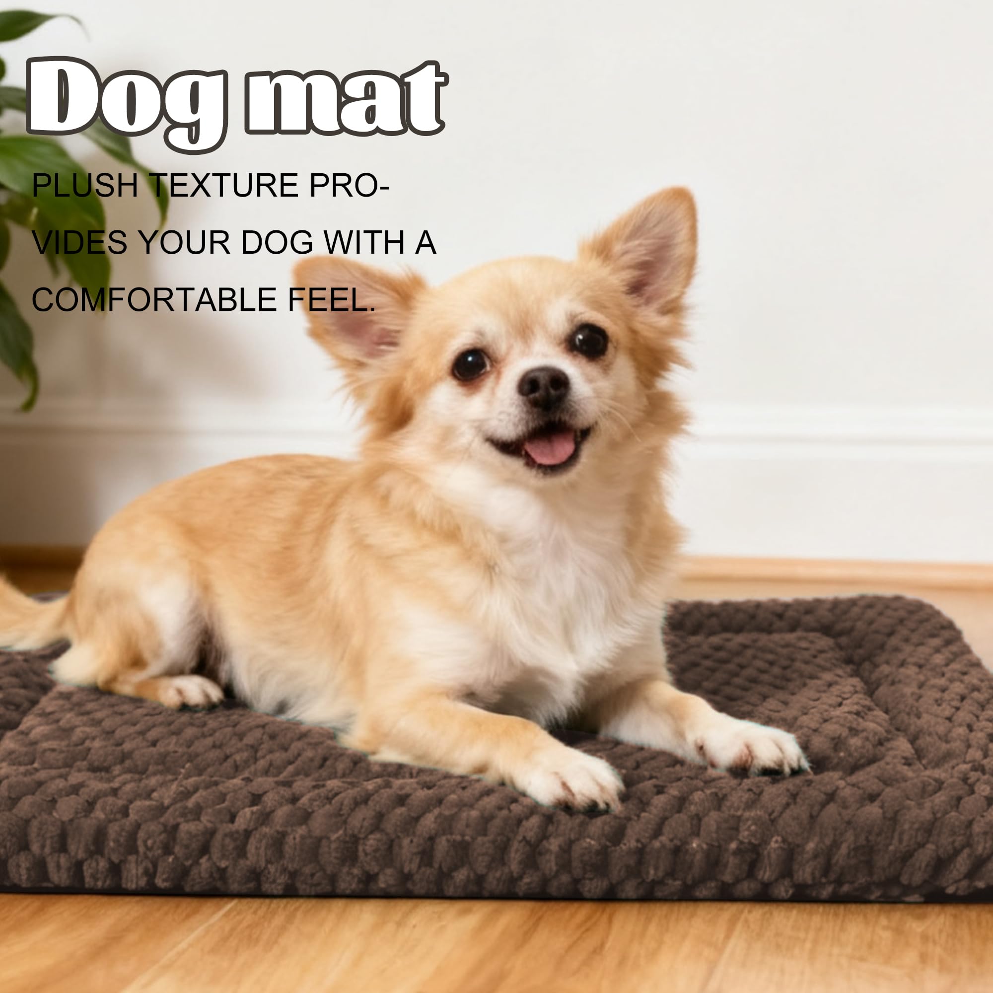 Pobopobo dog bed crate mat reversible-design showcases versatile comfort