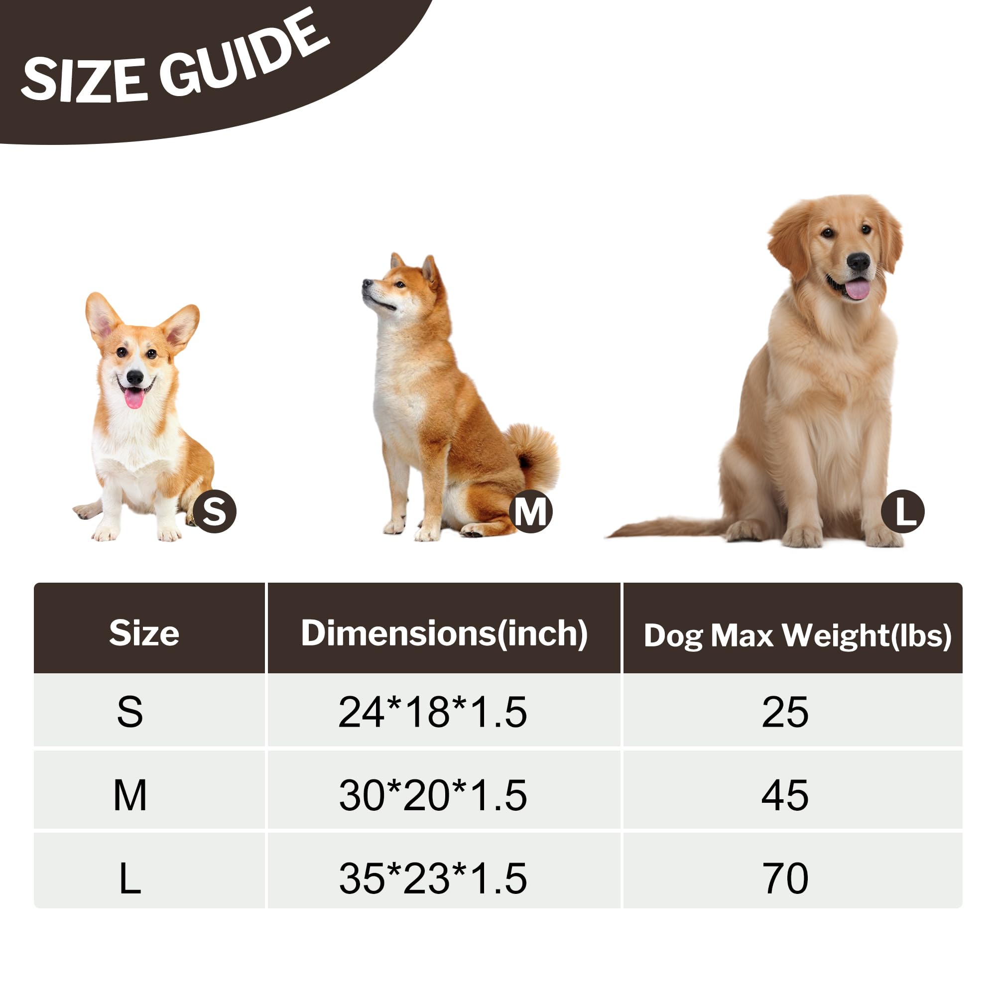Pobopobo dog bed crate mat washable design for quick cleanup