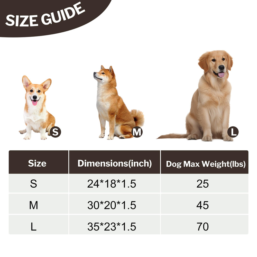 Pobopobo dog bed crate mat washable design for quick cleanup