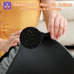POCBLUE Deluxe bottom shows non-slip waterproof surface for stable lounging