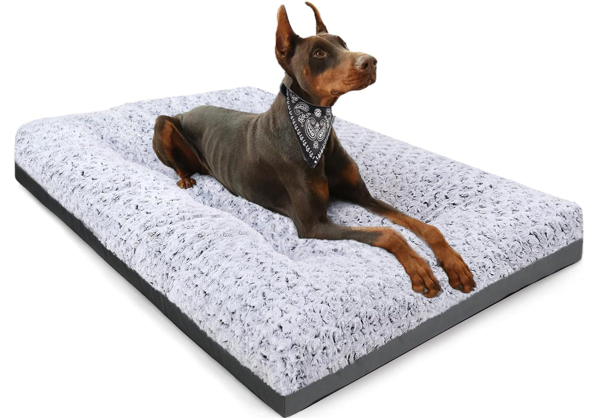 POCBLUE deluxe washable XXL dog bed 47-inch surface shows spacious comfort for large dogs
