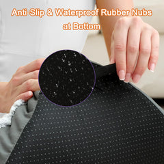 POCBLUE non-slip waterproof bottom emphasizes secure placement and easy cleaning