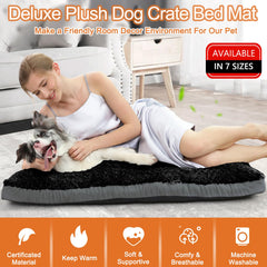 POCBLUE XXL dog bed non-slip base keeps crates steady.