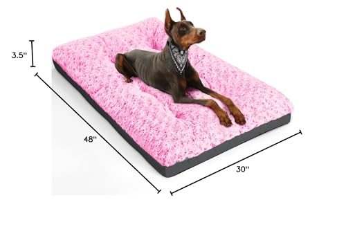POCBLUE XXL pink travel spot bed suited for car trips