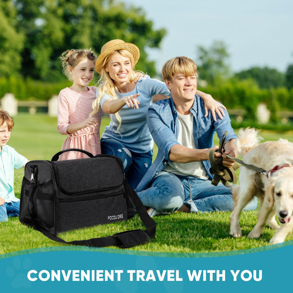 POCDUORG multiple pockets and elastic mesh store tools, sprays, and accessories securely