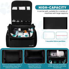 POCDUORG organized compartments show grooming kit separation for tidy, efficient setup