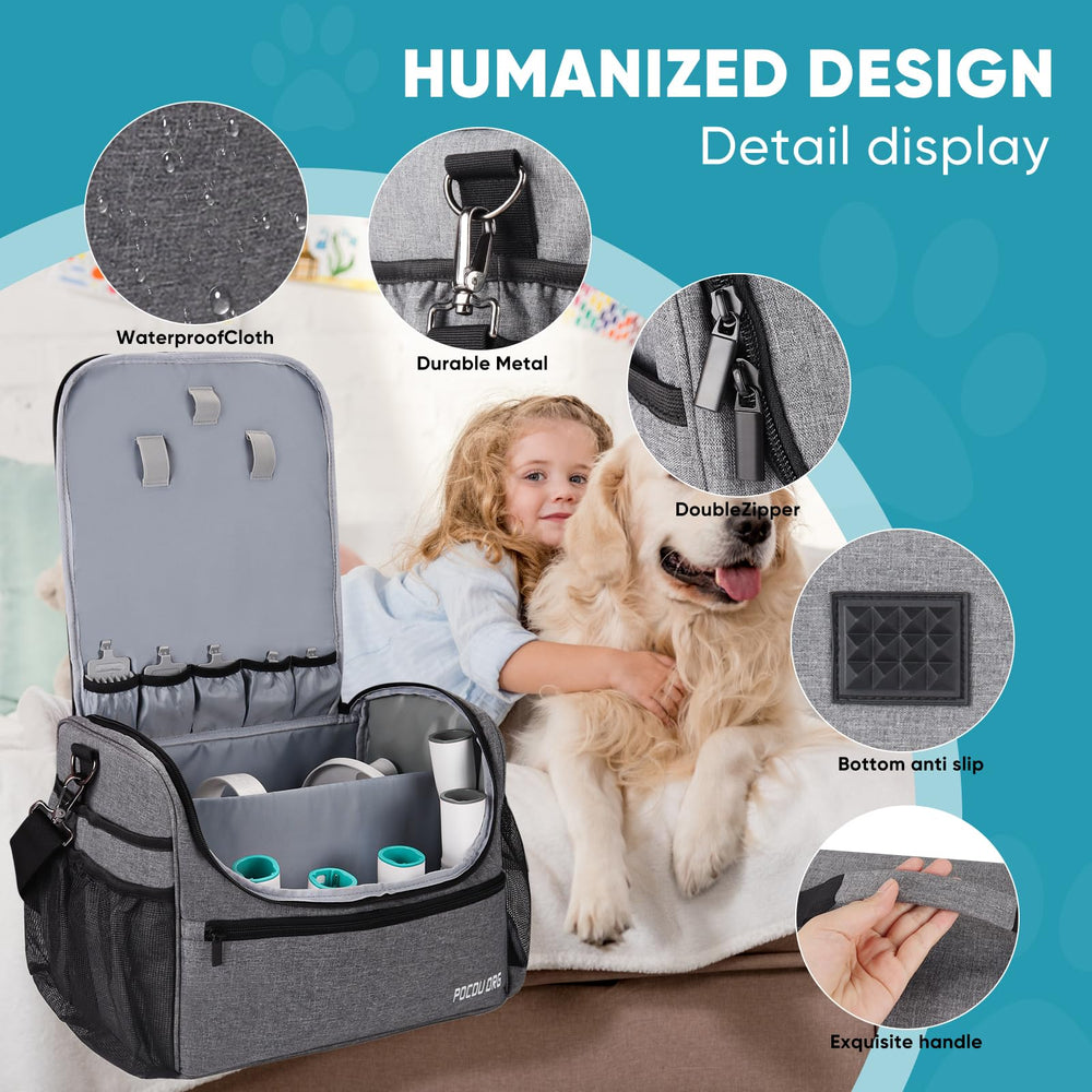 POCDUORG bag exterior with zipper pocket for quick-access storage