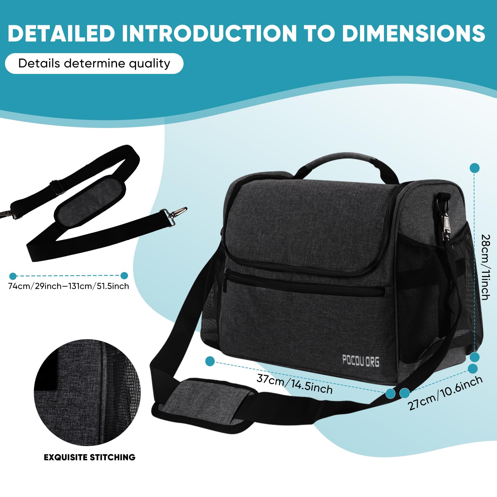 POCDUORG space-saving design helps keep home, RV, and travel grooming setups organized