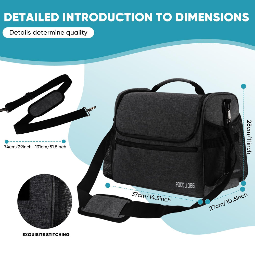POCDUORG space-saving design helps keep home, RV, and travel grooming setups organized