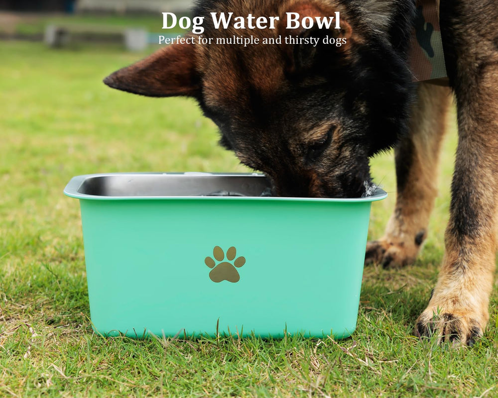 Podinor stackable design water bowl aqua storage saving space in outdoor setups.