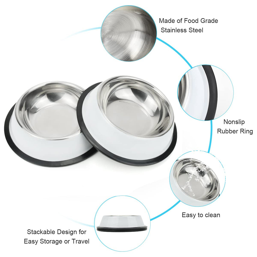 Podinor stackable dog bowls simplify storage for travel and small spaces.