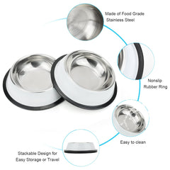 Podinor stackable dog bowls simplify storage for travel and small spaces.