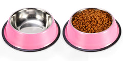 Podinor stainless steel bowls stackable front view for clutter-free storage