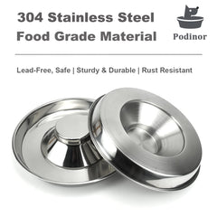 Podinor stainless steel bowls dishwasher-safe for quick, simple cleanup.
