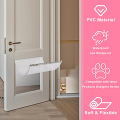 Podoy XL door flap bottom rivets detail for secure durability