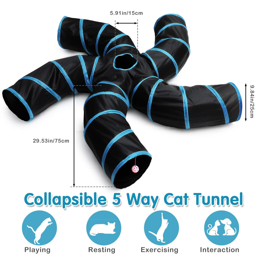 Poen cat toy feather teaser for engaging chase